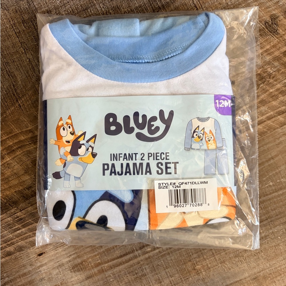 Infant 2-Piece Pajama Set - Blue and Orange